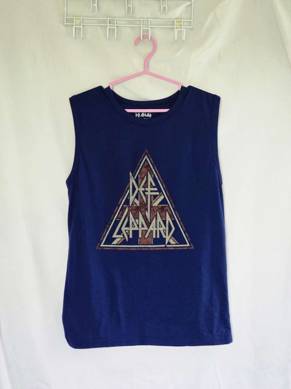 Def Leppard Vintage Logo Tee in Royal Blue - Picture 2 of 4